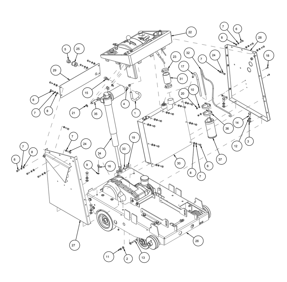 Section 01 Diagram and Parts List for MK-3020V 166447-20 MK Diamond Concrete Saw